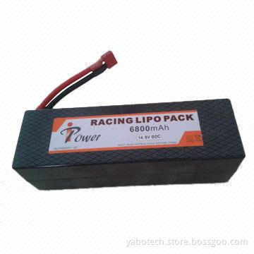 Radio Control Toy Battery, 6800mAh Capacity, 14.8V, 60C, 4S, Li-polymer